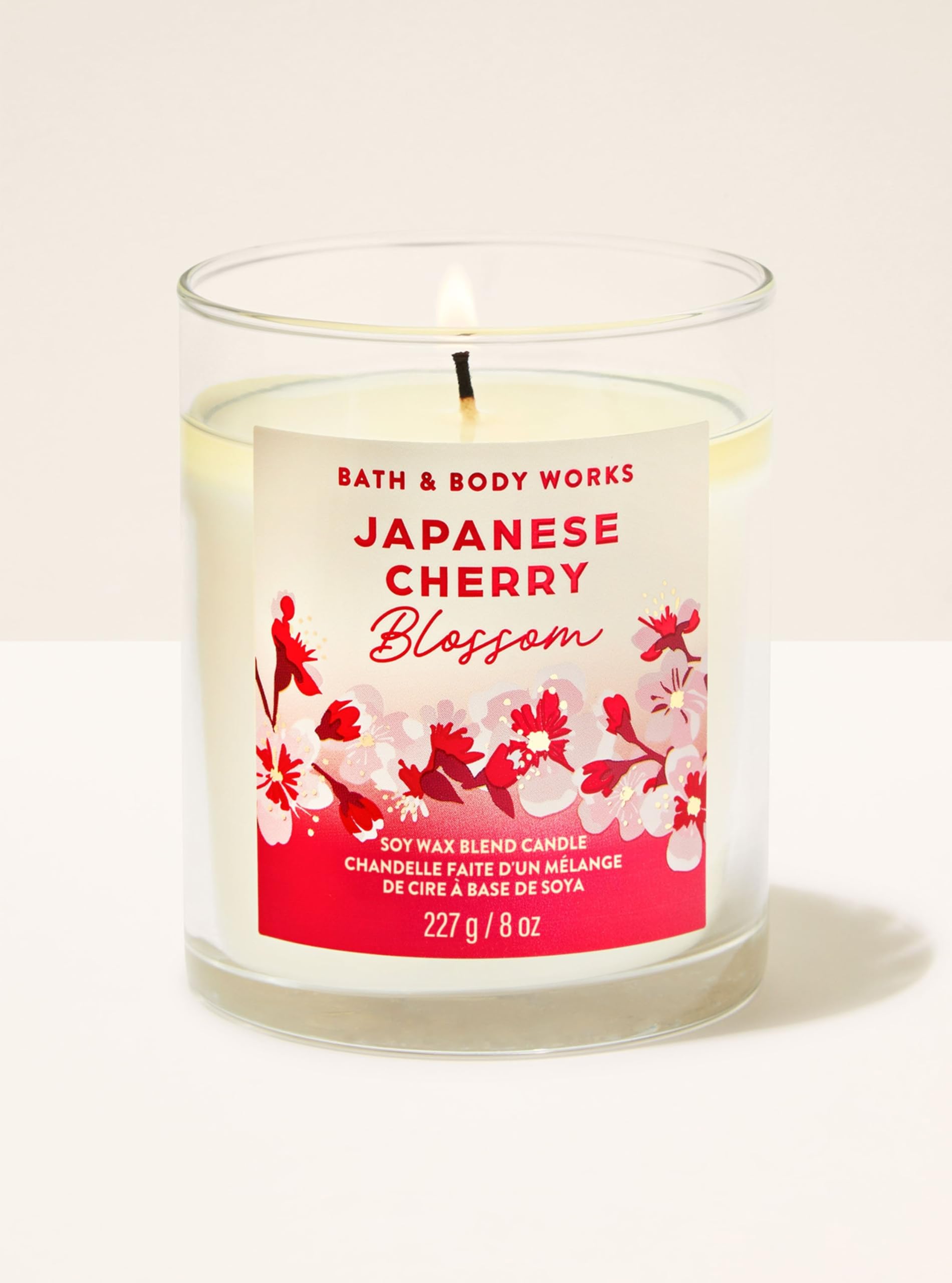 Bath & Body Works Japanese Cherry Blossom Single Wick Candle| Long